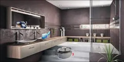 Quel objet ne se trouve pas rangé au bon endroit ?