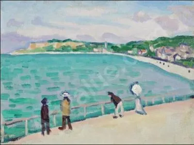 Qui a peint "Promenade sur la jetée de Sainte Adresse" ?