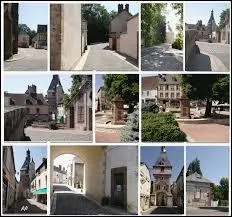 Voici différentes vues de la ville bourguignonne de Saint-Fargeau. Elle se situe dans le département n° ...