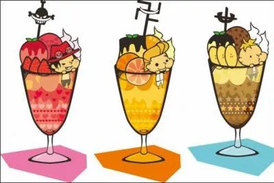 "Grâce à l'étape précédente, vous avez pu réaliser des coupes de glaces géantes afin de vous mettre dedans. Le but de cette épreuve est de ridiculiser un drapeau de votre choix. Il est vrai que cela n'a rien à voir avec les coupes de fruits..." Quel drapeau Satch a-t-il choisi de ridiculiser ?