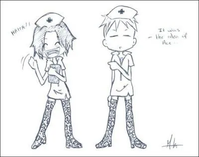 Satch étant désormais hors course, nous continuons avec nos deux derniers participants. "Vous devrez vous déguiser en vous rendant ridicule. Ceci sera votre dernier défi. Si vous y parvenez alors trésor à vous serez." Qui a choisi le déguisement ?