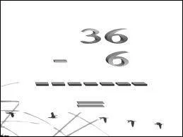 Combien de fois peut-on soustraire 6 de 36 ?