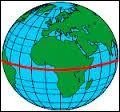 Cette ligne imaginaire spare le globe en deux parties. Comment les appelle-t-on ?