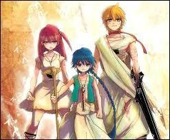 Dans ce manga, on parle d'Aladin, un jeune garçon ayant pour ami un djinn enfermé dans une flûte. Quel est ce manga ?