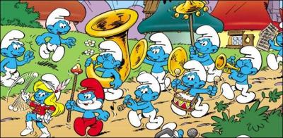 Ce sont des petites créatures imaginaires bleues qui vivent dans un village champignon, il s'agit des :