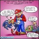Que veut le personnage derrière Mario ?