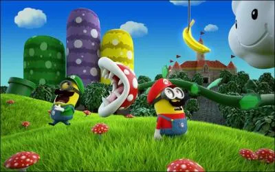 Les frères plombiers sont partis en vacances ! Les minions les remplacent. Que voit le nouveau Mario ?