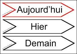 J'étais hier et je serai demain. Qui suis-je ?