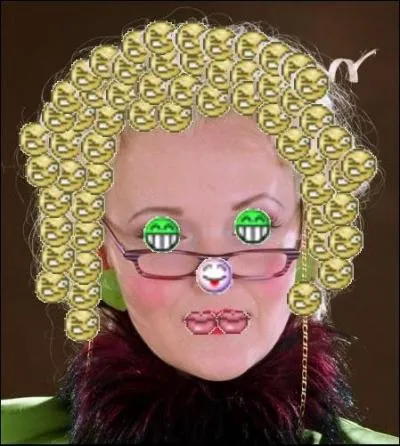 Sur Paint, Bozo continue les merveilles... Donnez-lui trois smiley et il vous dessine le portrait...