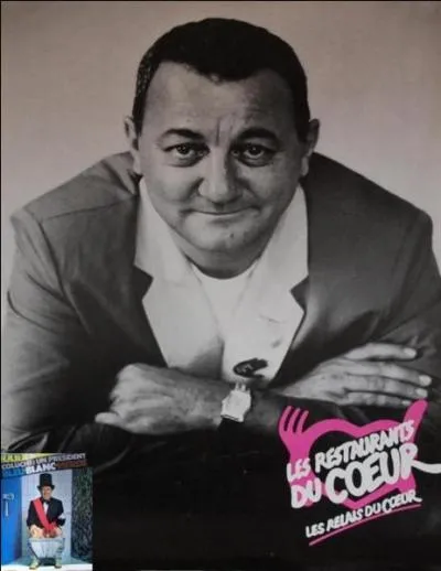 Tout le monde connaît cette photo de Coluche que l'on voit à l'affiche des « Restos du cur ». Mais connaissez-vous à quel moment cette photo a été prise ?