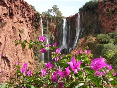 Ces chutes d'eau représentent la cascade d'Ouzoud, où peut-on les admirer ?