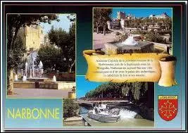 Je vous envoie une carte postale de Narbonne. J'ai visiter cette ville, située dans le département ...