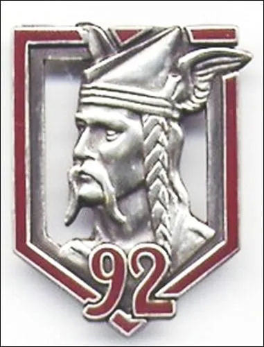 Où est stationné le 92e régiment d'infanterie ?