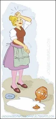  Adieu veau, vache, cochon, couve  : tous les rves de Perrette se sont envols. Son ... s'est rpandu sur le sol.