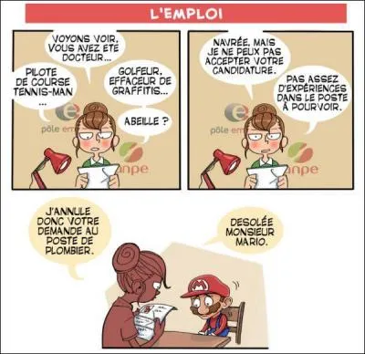 Pourquoi Mario a-t-il constamment changé de métier ?
