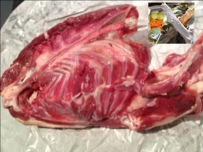 C'est ce qui reste, -----, après avoir dépecé l'anatidé et vous en ferez une -------.