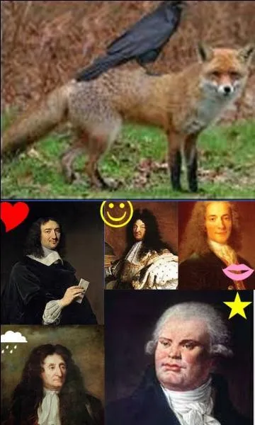 Né le 8 juillet 1621 à Château-Thierry, et mort le 13 avril 1695 à Paris c'est un poète français de grande renommée, principalement pour ses Fables. Quel est le bon symbole ?