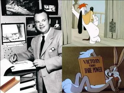 Ce créateur de dessins animés avait, un sérieux problème avec les yeux. Il était devenu borgne suite à une « bagarre d'agrafes ». Il en a reçu une dans l'il et le perdit. De qui s'agit-il ?