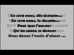 Je finis en chanson; Qui interprète la chanson "L'envie d'aimer", tirée de la comédie musicale "Les Dix Commandements" ?