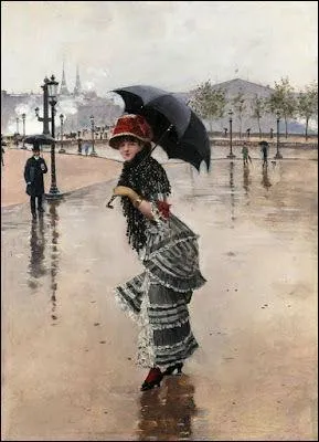 Qui a peint Parisenne un jour de pluie Place de la Concorde ?