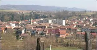 Voici une vue de la commune Iséroise de Nivolas-Vermelle. Elle se situe en région ...