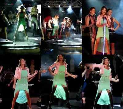 Dans quelle chanson entend-on 'Ahora te toca a ti' ou 'Se siente el escenario' ?