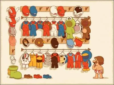 Qu'a Mario sur son slip ?