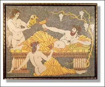 Comment s'appelait, dans la Grèce antique, ce passe-temps résolument bourgeois ? Il se pratique coude sur des litières, on y mélange le vin et l'eau dans des proportions fixées d'un commun accord entre les convives.