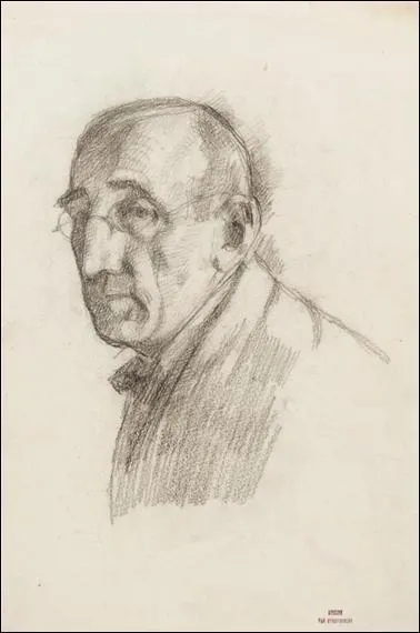 Quel peintre pointilliste belge s'est représenté dans cet autoportrait ?