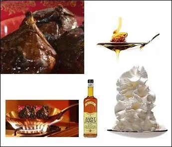 Encore un dessert à la carte.
Quels sont ces fruits que vous ferez rôtir au four, flamber ---- et que vous savourerez avec de la ---- ?