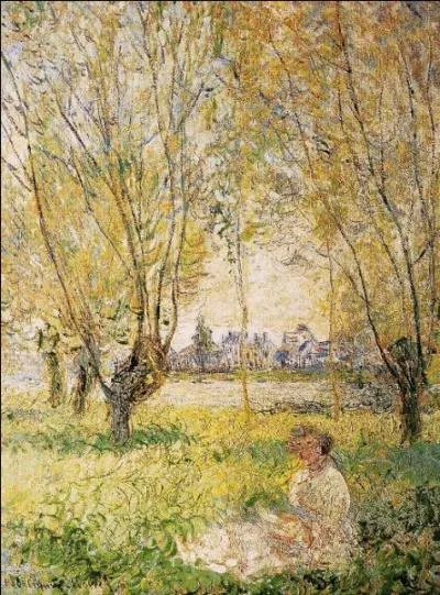 Qui a peint Jeune fille assise sous un saule ,