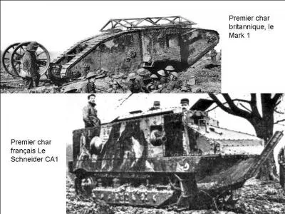 Le 14 juin le général Joffre prend une décision qui changera le cours de la guerre au cours de 1917 et 1918. Cette décision prendra la forme d'une nouvelle arme, qui est, suivant certains militaires français est le rassemblement d'un véhicule et d'un canon. Quelle est cette arme ?