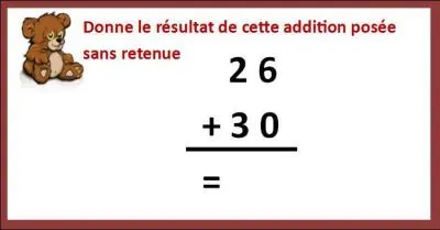 Donne ton résultat :