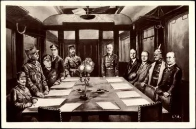 Le 11 novembre 1918, l'armistice mettant fin à la première guerre mondiale fut signé, qui y participa ?