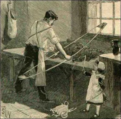 C'était un des nombreux métiers du bois... il en existait des centaines. Que faisait cet homme-là, tout particulièrement ?