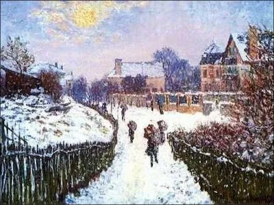 Qui a peint Argenteuil effet de neige ?
