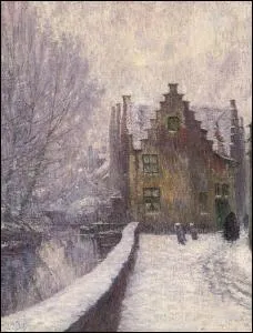 Qui a peint Vue de Bruges sous la neige ?
