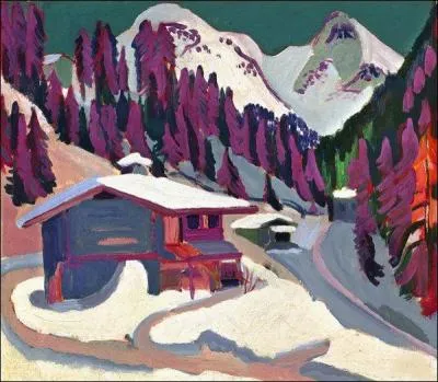 Qui a peint ce chalet sous la neige ?