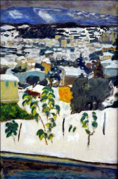 Qui a peint Le Cannet sous la neige ?