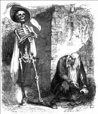 Dans "La Mort et le Malheureux", le malheureux ne meurt pas car :