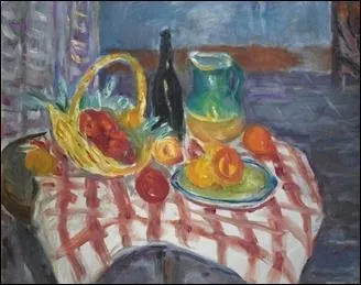 Qui a peint "Panier de tomates et cruche verte" ?