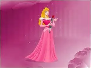 Dans le fabuleux monde de Walt Disney, quelle princesse est représentée de rose vêtue ?