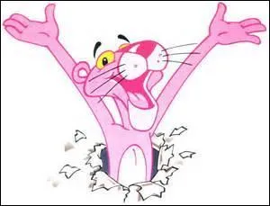 Quel animal célèbre de dessin animé est entièrement rose ?