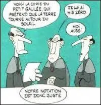 ''Galilée avait réussi à faire tourner -------------------- mais les évêques l'ont torturé parce qu'ils voulaient la lui faire arrêter.'' (Complétez)