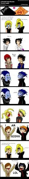 Quand les personnages de Death Note et Naruto se croisent... Lesquels se prennent pour dieu ?