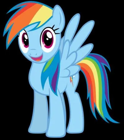 Rainbow Dash a beaucoup tendance à :