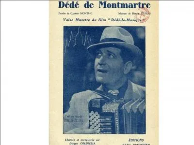Le 1er novembre 1979 : décès à Paris, de l'acteur et chanteur ... qui a joué en 1930 dans "Sous les toits de Paris", premier film parlant de René Clair !