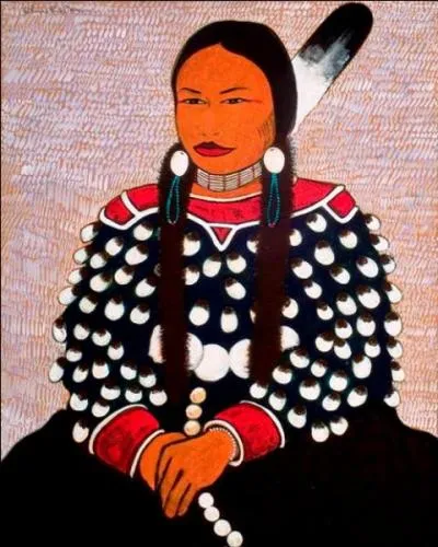 Qui a peint cette indienne aux tresses ?