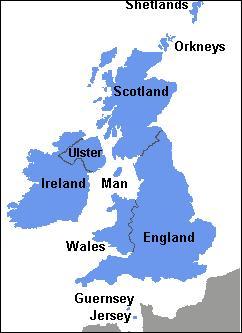La Grande-Bretagne est une partie du Royaume-Uni composée de ----.