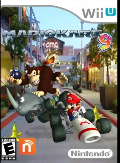 Youpi ! "Mario Kart 9" existe ! ... Non, ce n'est pas le vrai car l'image vient d'un autre "Mario Kart" ! Lequel ?